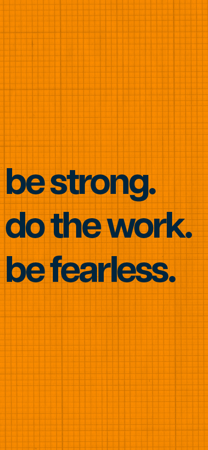 It’s Time prayer — orange phone wallpaper with motto