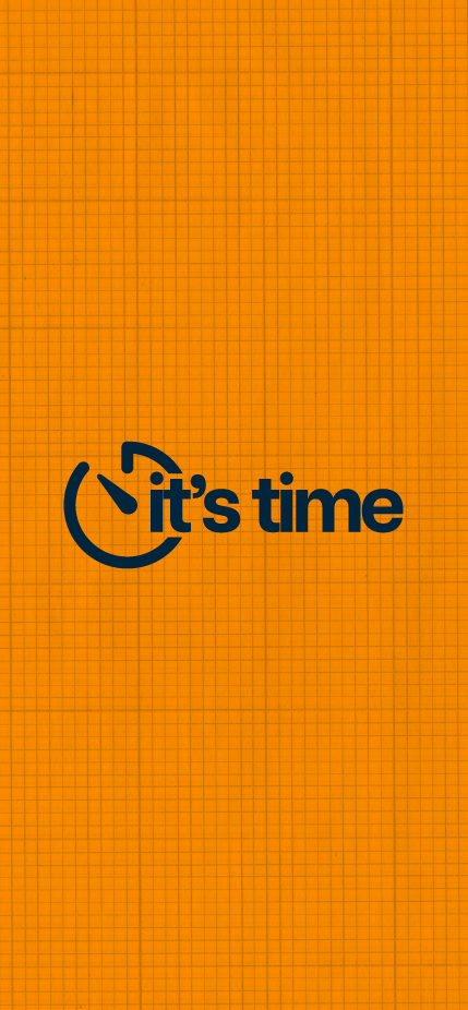 It’s Time — orange phone wallpaper