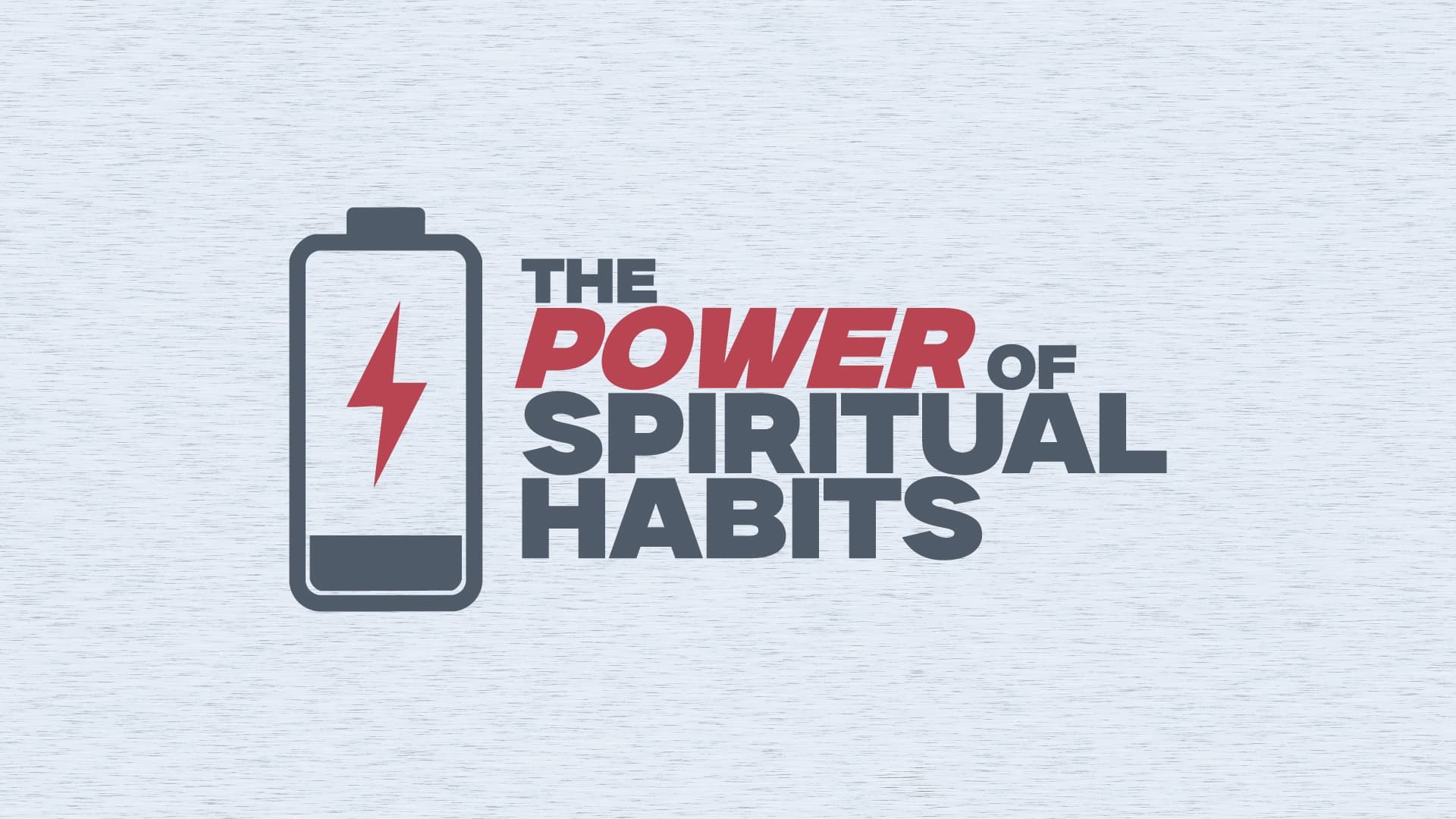 In this series, we will speak about some of the historic spiritual habits of the church. The habits themselves are good, but we will see that they are disciplines with no inherent power of their own, but when connected to the Holy Spirit, have infinite power.

Spiritual habits act as a conduit that connects us to the power of the Holy Spirit. We not only open up and ask the Spirit to fill us, we create habits that give Him a conduit to fill us and use us to do God’s will.