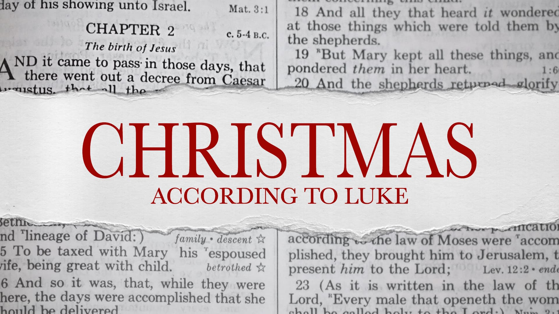 Christmas According to Luke
